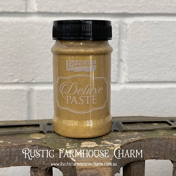 GOLD Deluxe Paste by Pentart 100ml - Rustic Farmhouse Charm