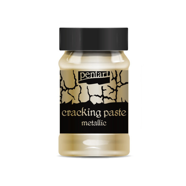 DARK GOLD Metallic Cracking Paste by Pentart 100ml - Rustic Farmhouse Charm