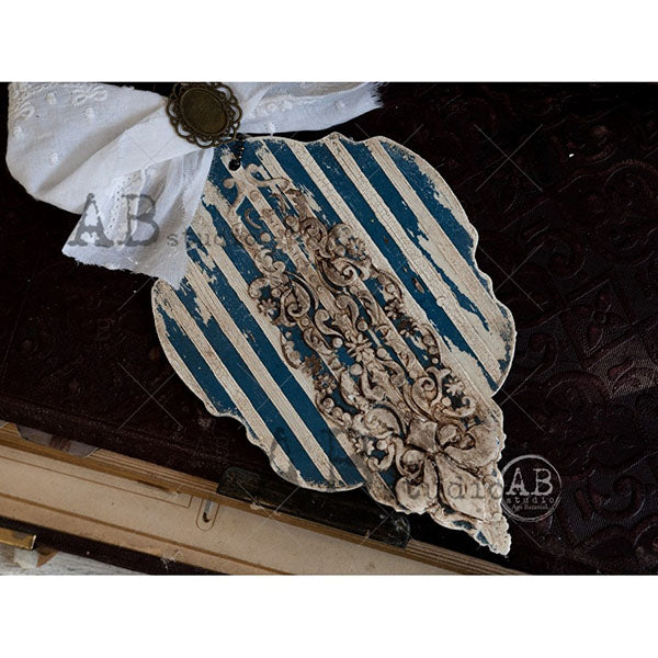 ABstudio Stencil - ORNATE EMBELLISHMENTS ID-386 (20cmx20cm) - Rustic Farmhouse Charm