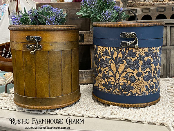 Adhesive Cork Fabric - HAMPTON TRELLIS - Rustic Farmhouse Charm