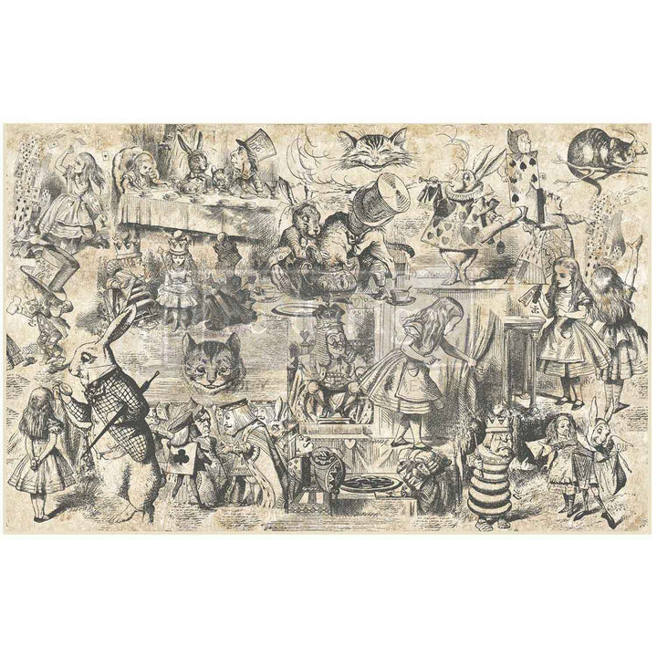 NEW! Redesign Decoupage Tissue Paper - DREAMING IN WONDERLAND (48.26cm x 76.2cm)