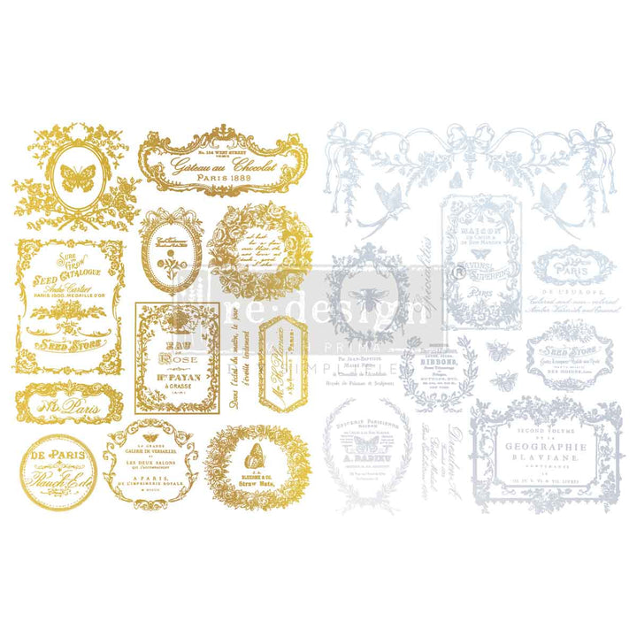 NEW! Redesign H2O Transfer - ÉCLAT DU MATIN (2 Sheets, each 21.59cm x 27.94cm) - Rustic Farmhouse Charm