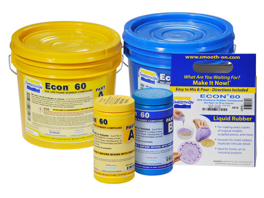 ECON™ 60 by Smooth-On (0.91kg) - Flexible Urethane Rubber, 4 hrs Demould