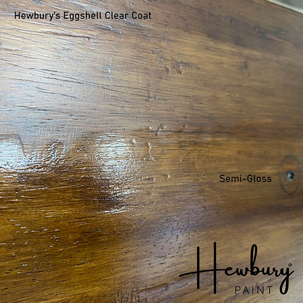 EXTRA PROTECTIVE CLEAR COAT (Eggshell) by Hewbury Paint® - Rustic Farmhouse Charm