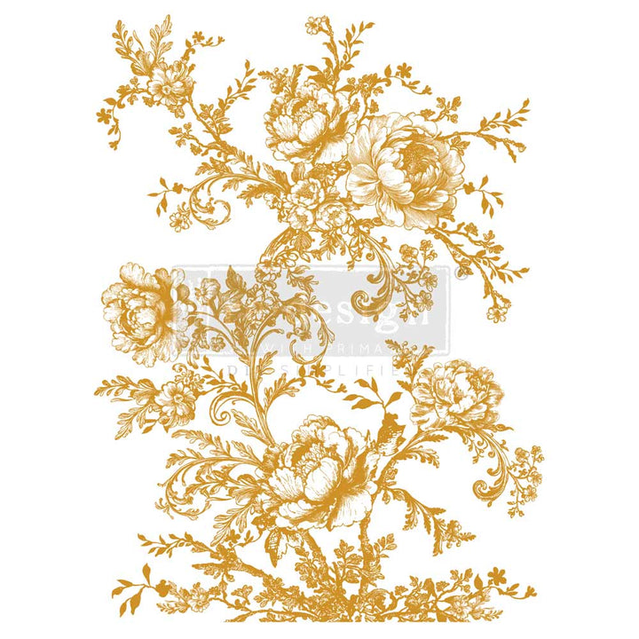 NEW! Redesign Gold Foil Transfer - EGLANTINE ELEGANCE (45.72cm x 60.96cm)