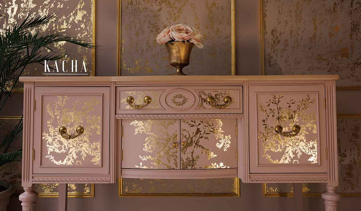 NEW! Redesign Gold Foil Transfer - EGLANTINE ELEGANCE (45.72cm x 60.96cm)