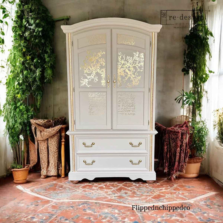 NEW! Redesign Gold Foil Transfer - EGLANTINE ELEGANCE (45.72cm x 60.96cm)