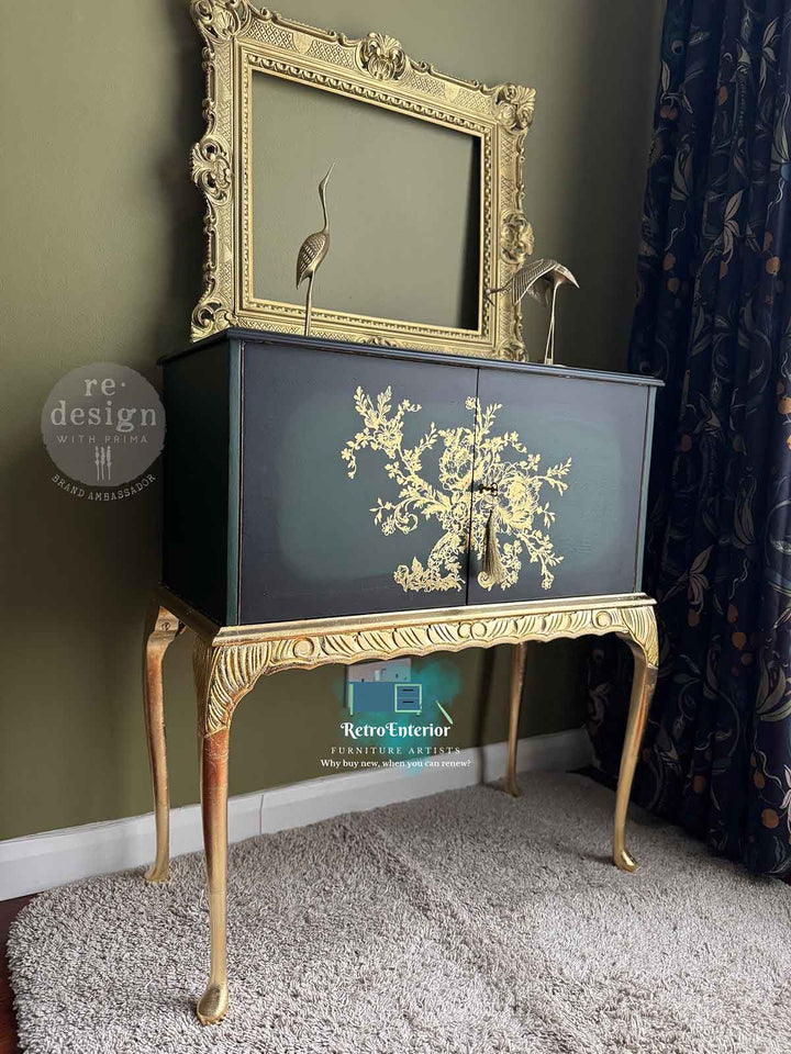 NEW! Redesign Gold Foil Transfer - EGLANTINE ELEGANCE (45.72cm x 60.96cm)