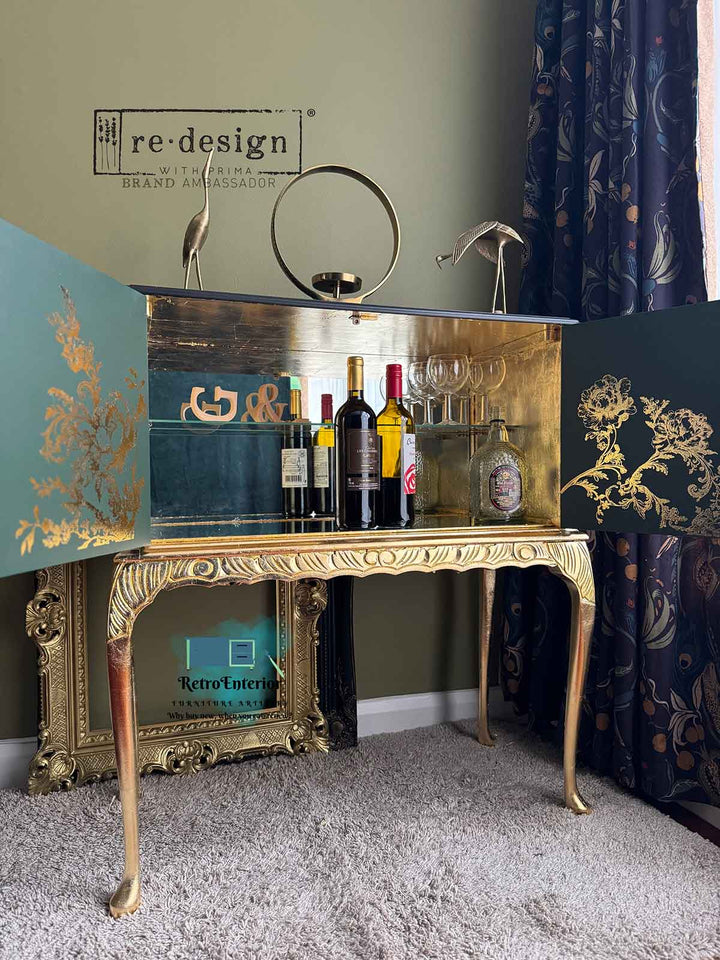 NEW! Redesign Gold Foil Transfer - EGLANTINE ELEGANCE (45.72cm x 60.96cm)