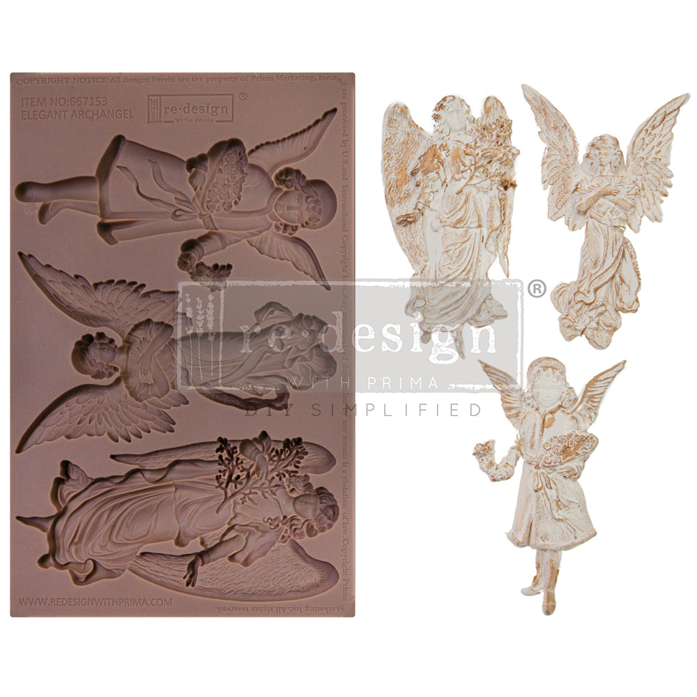 Redesign Mould - ELEGANT ARCHANGEL - Rustic Farmhouse Charm