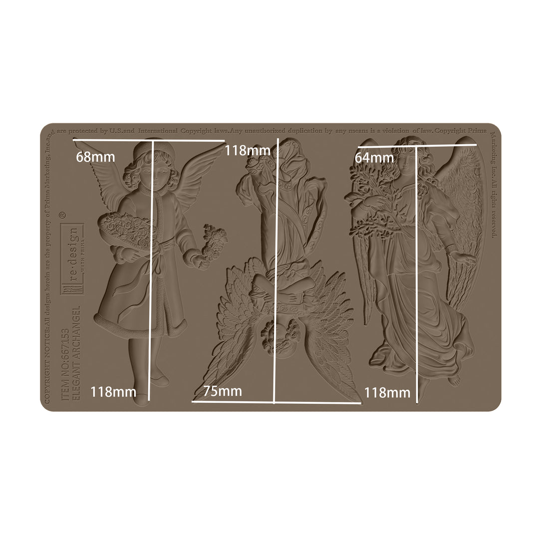 Redesign Mould - ELEGANT ARCHANGEL - Rustic Farmhouse Charm