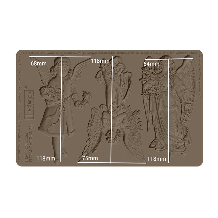 Redesign Mould - ELEGANT ARCHANGEL - Rustic Farmhouse Charm