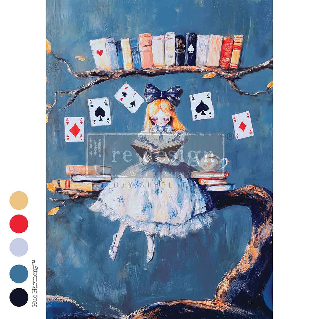 LIMITED! Redesign A2 Decoupage Fibre Paper - ELEVATED ETIQUETTE (42cm x 59.4cm) - Rustic Farmhouse Charm