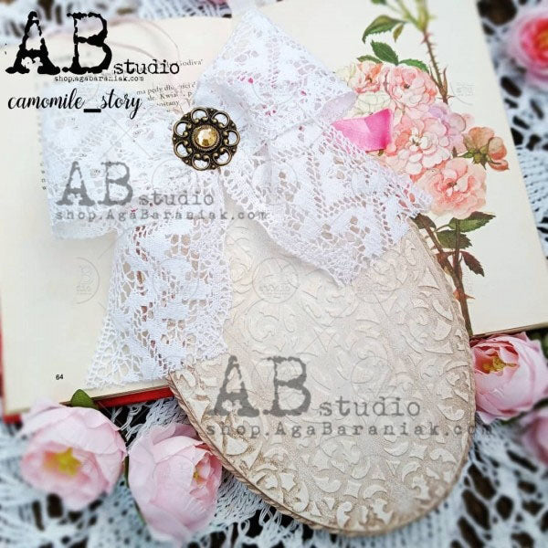ABstudio Stencil - ENGLISH WALLPAPER ID-310 (18cmx25cm) - Rustic Farmhouse Charm