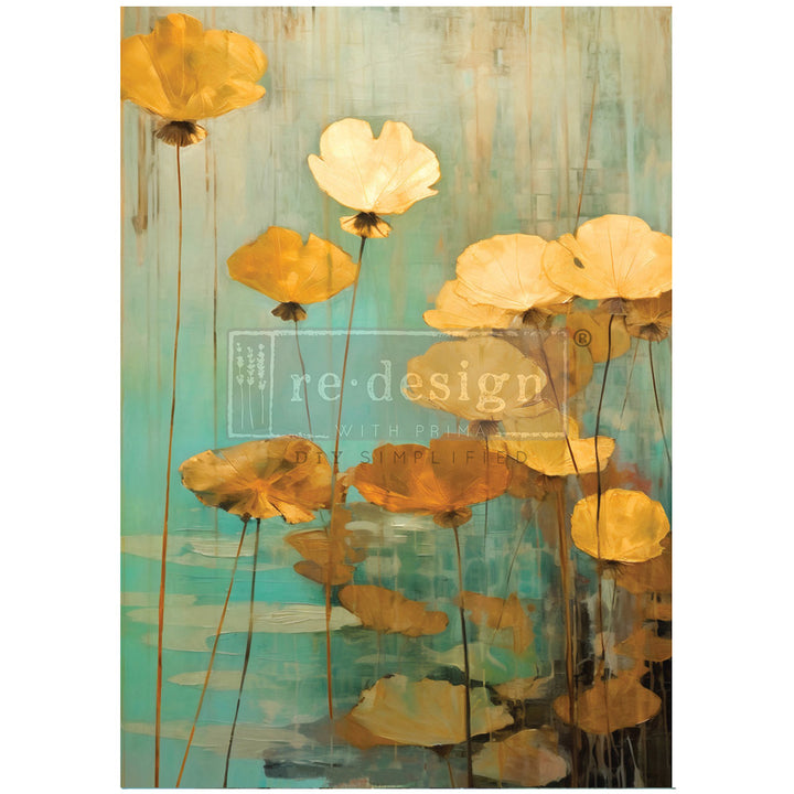 NEW! ETERNAL LOTUS Redesign A1 Decoupage Fibre Paper (59.44cm x 84.07cm) - Rustic Farmhouse Charm