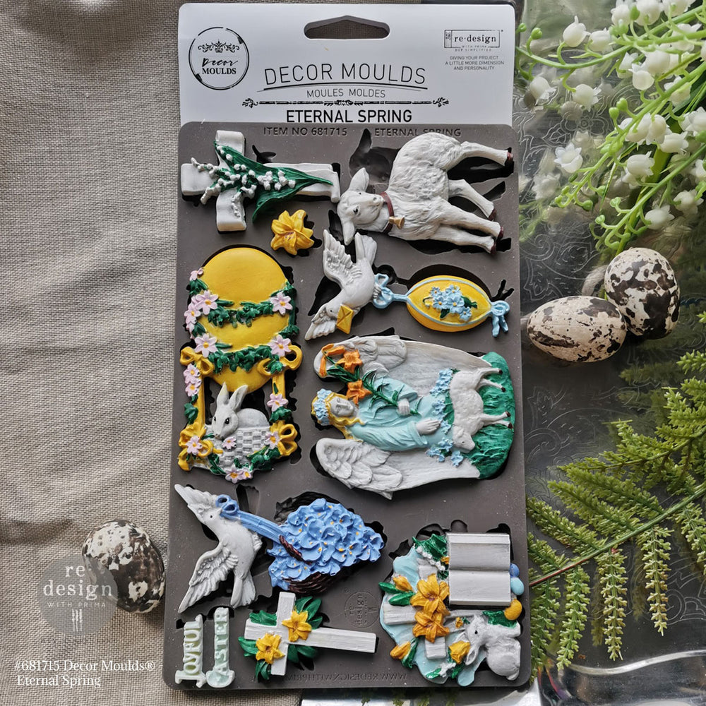 NEW! Redesign Mould - ETERNAL SPRING (5" x 8") - Rustic Farmhouse Charm