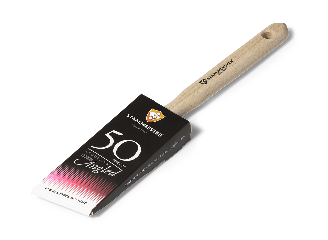 Staalmeester® Paintbrush EXQUISITE PEARL ANGLED 50mm (100% Synthetic) - 2024 #20