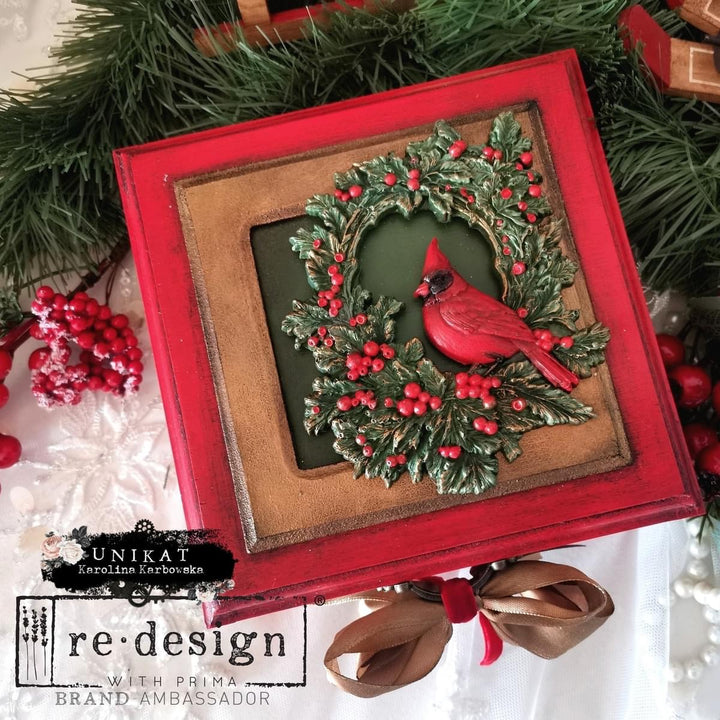 NEW! Redesign Mould - CARDINAL CHEER (5" x 8")