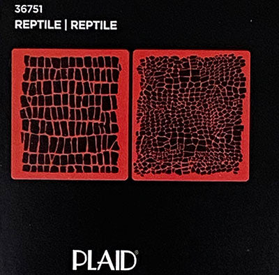 REPTILE Plaid FX Mylar Laser Stencil 2/Pkg (20.32cm x 22.86cm)