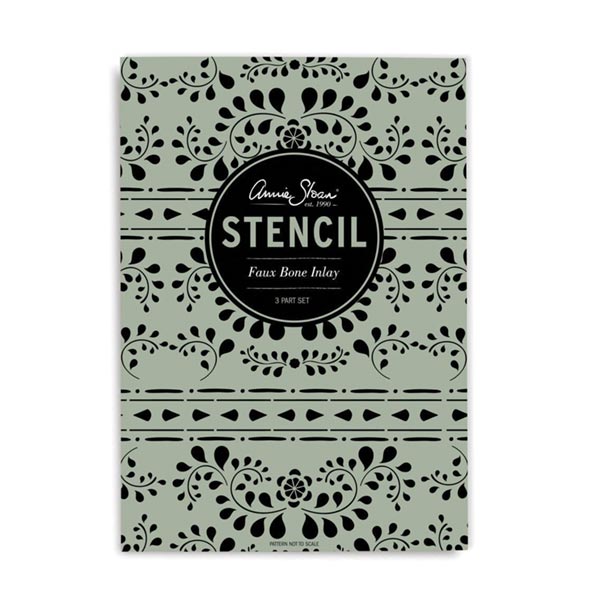 Annie Sloan Stencil Set - FAUX BONE INLAY