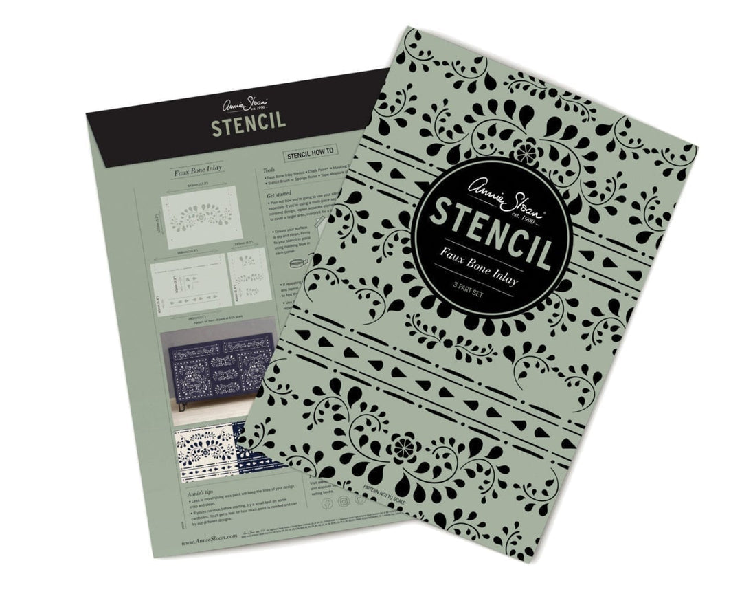 Annie Sloan Stencil Set - FAUX BONE INLAY