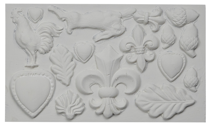 FLEUR DE LIS Mould by IOD (6"x10", 15.24cm x 25.4cm) - Rustic Farmhouse Charm