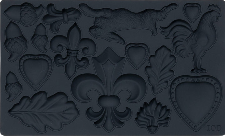 FLEUR DE LIS Mould by IOD (6"x10", 15.24cm x 25.4cm) - Rustic Farmhouse Charm