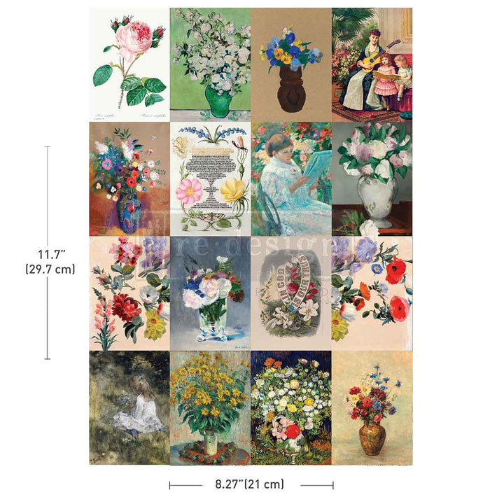 NEW! Redesign A4 Transfer - FLORAL AMBIANCE