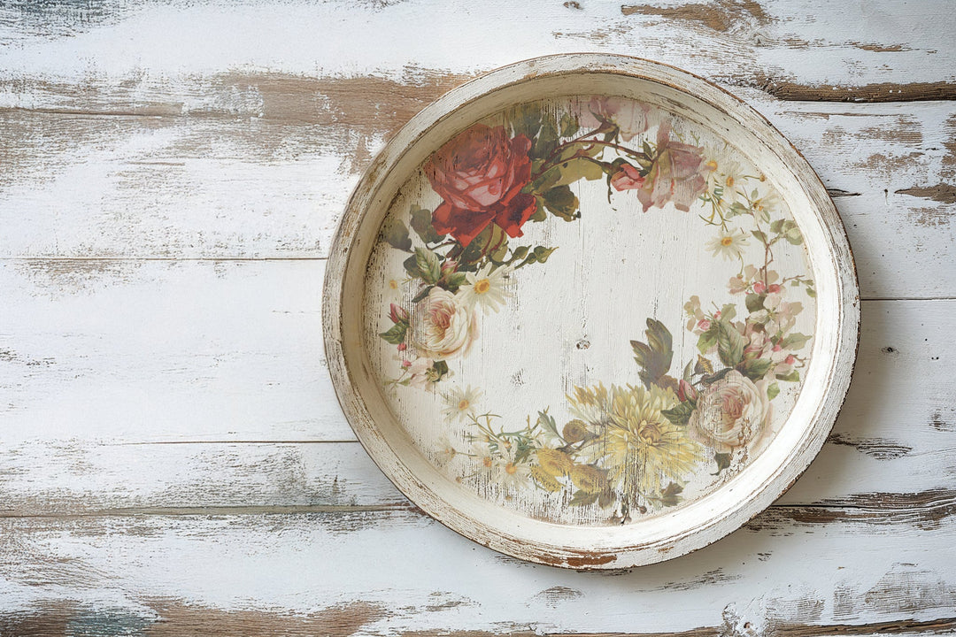 NEW! IOD Transfer Pad - FLOWERS BY THE POETS (set of eight 12"x16" sheets) - Rustic Farmhouse Charm