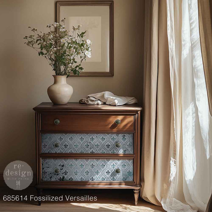 LIMITED! Redesign Decoupage Fibre - FOSSILISED VERSAILLES (49.53cm x 76.2cm)