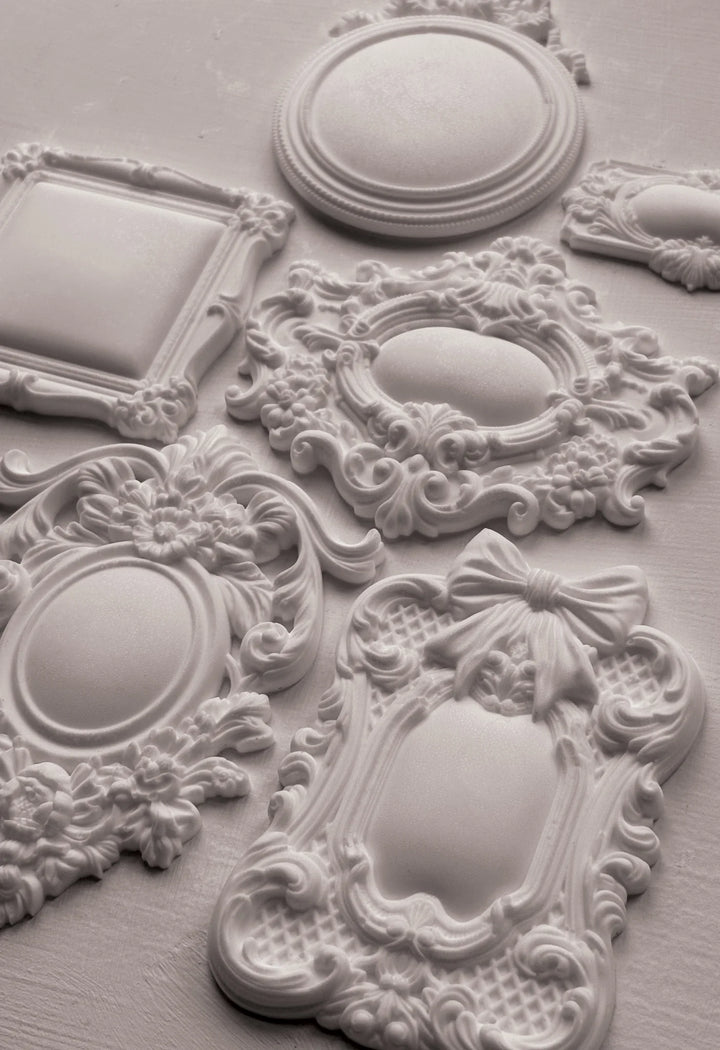NEW! IOD Mould - FRAMES 3 (6"x10", 15.24cm x 25.4cm) - Rustic Farmhouse Charm