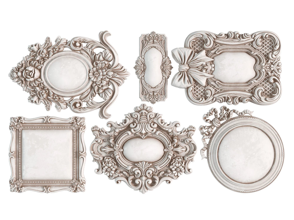 NEW! IOD Mould - FRAMES 3 (6"x10", 15.24cm x 25.4cm) - Rustic Farmhouse Charm