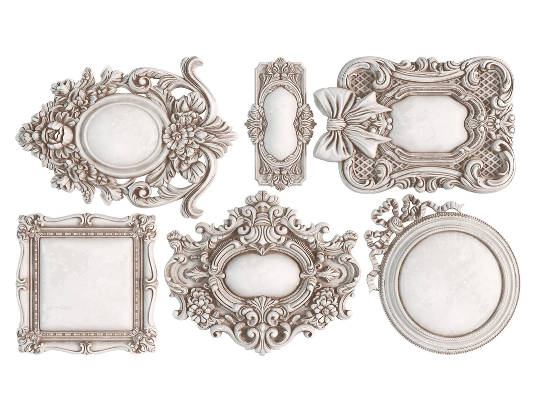 NEW! IOD Mould - FRAMES 3 (6"x10", 15.24cm x 25.4cm) - Rustic Farmhouse Charm