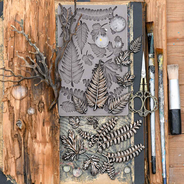 NEW! Finnabair Mould - FRESH FOLIAGE (5" x 8")