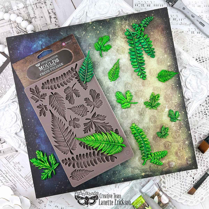 NEW! Finnabair Mould - FRESH FOLIAGE (5" x 8")