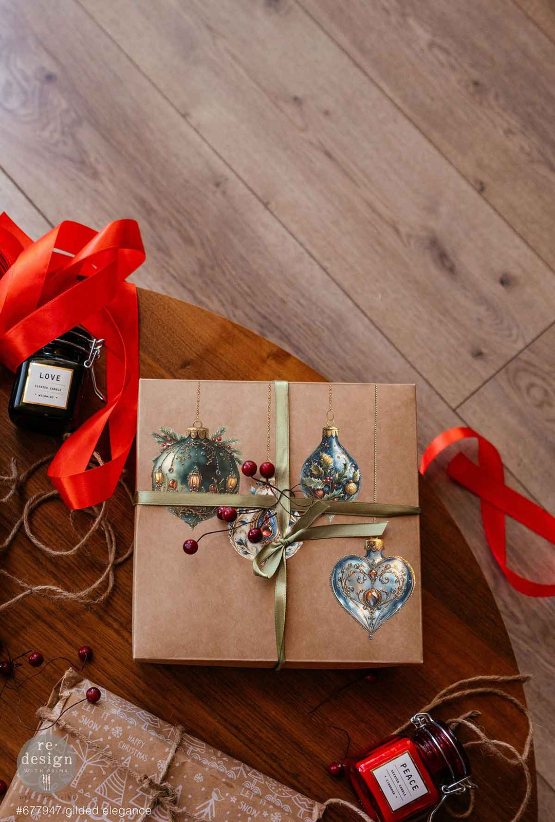 NEW! Redesign Middy Transfer - GILDED ELEGANCE (4 sheets, each 21.59cm x 27.94cm) - Rustic Farmhouse Charm