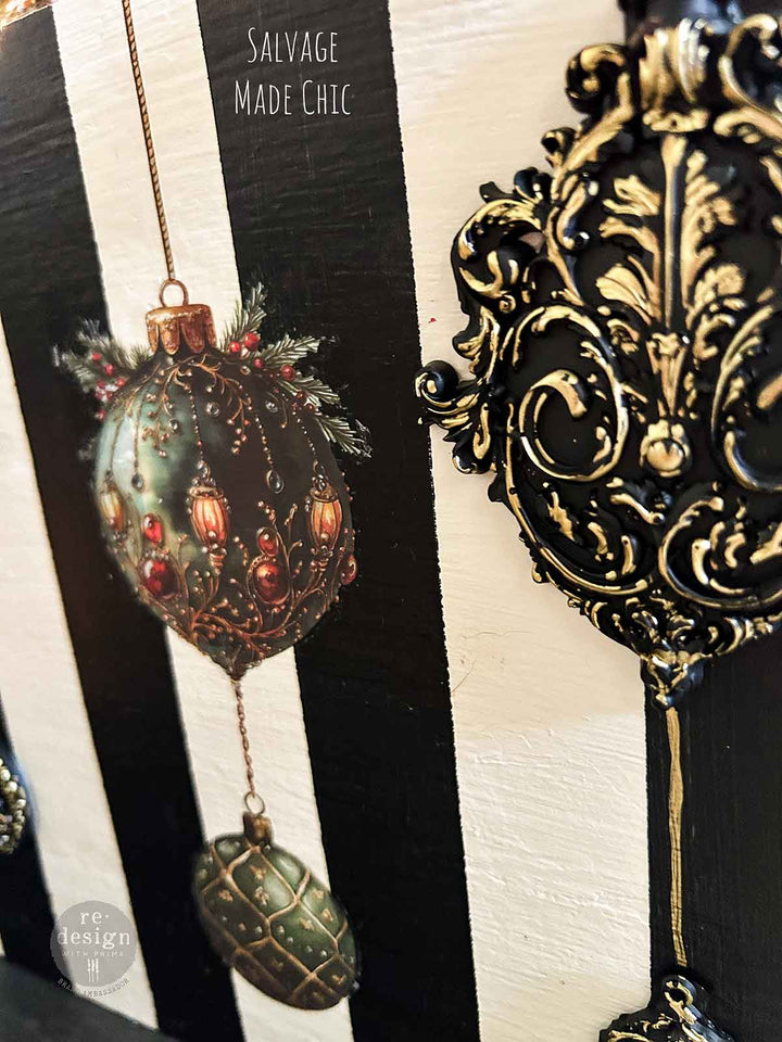 NEW! Redesign Middy Transfer - GILDED ELEGANCE (4 sheets, each 21.59cm x 27.94cm) - Rustic Farmhouse Charm