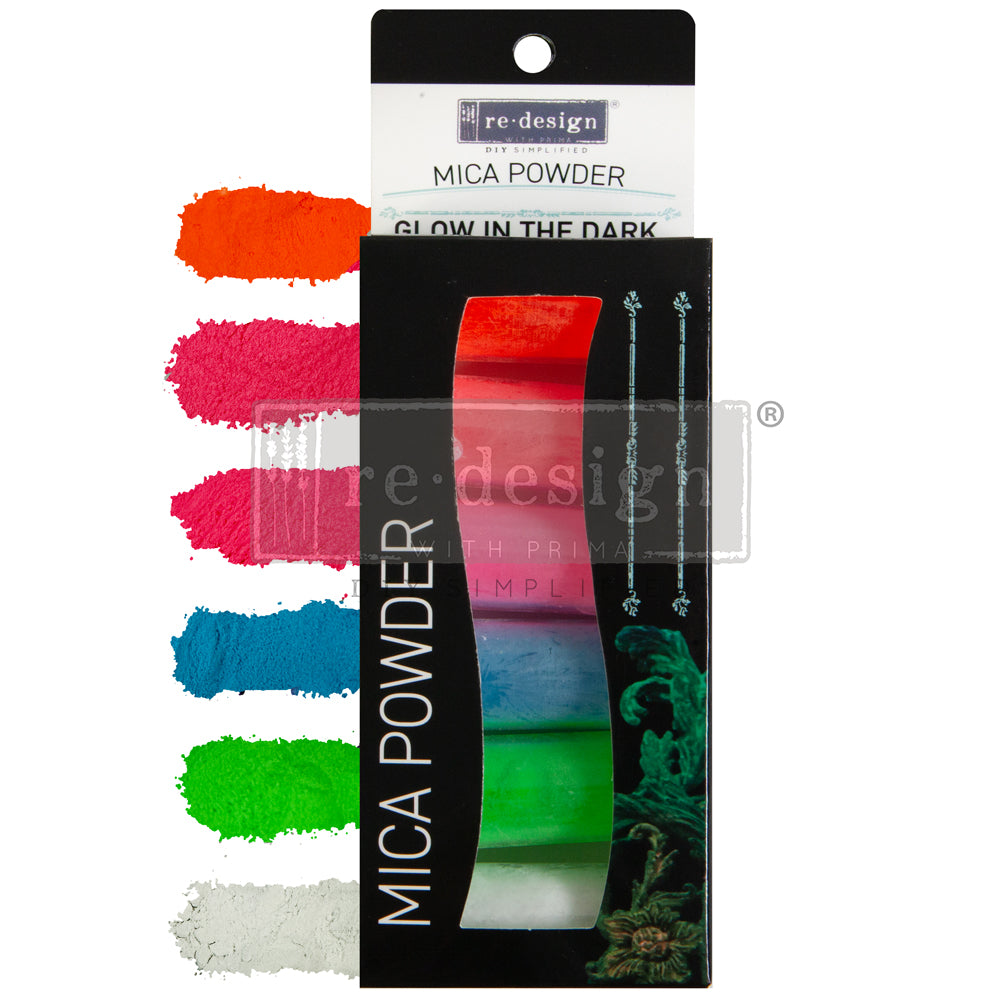GLOW IN THE DARK Pigment Powder Set by Redesign - Rustic Farmhouse Charm