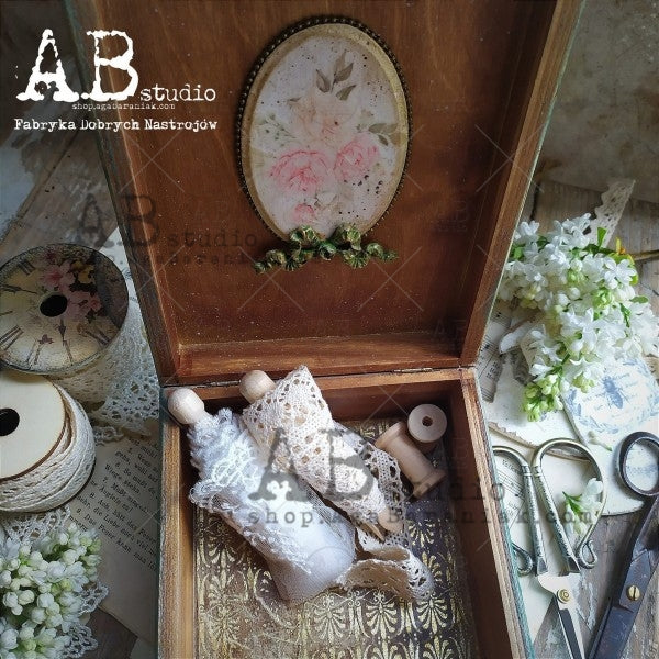 ABstudio Rice Paper Gold - 201 (A4) - Rustic Farmhouse Charm