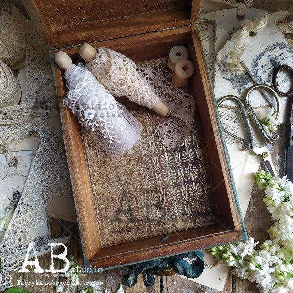 ABstudio Rice Paper Gold - 201 (A4) - Rustic Farmhouse Charm