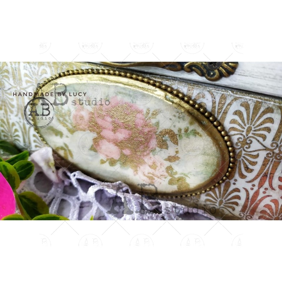 ABstudio Rice Paper Gold - 201 (A4) - Rustic Farmhouse Charm