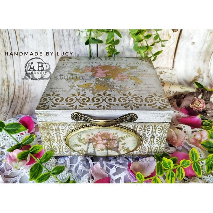 ABstudio Rice Paper Gold - 201 (A4) - Rustic Farmhouse Charm