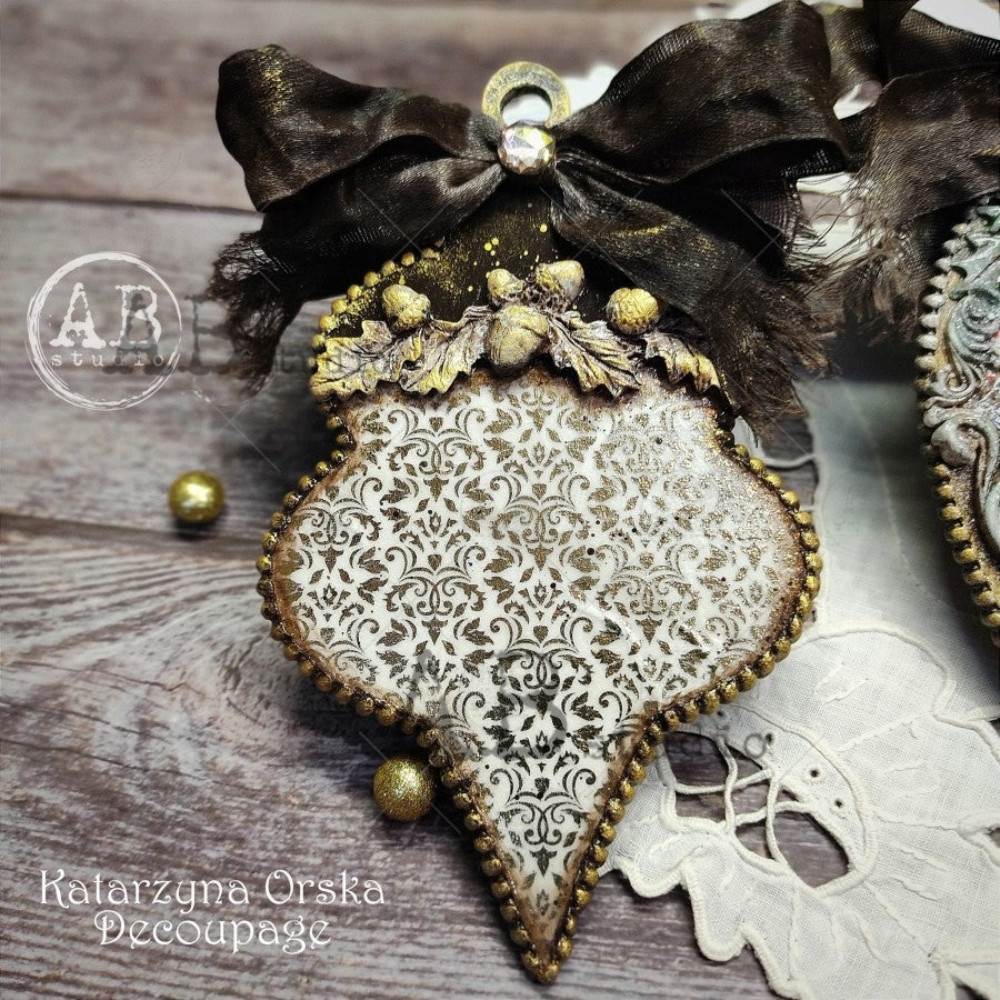 ABstudio Rice Paper Colour/Gold-Gilded - 1406 (A4)