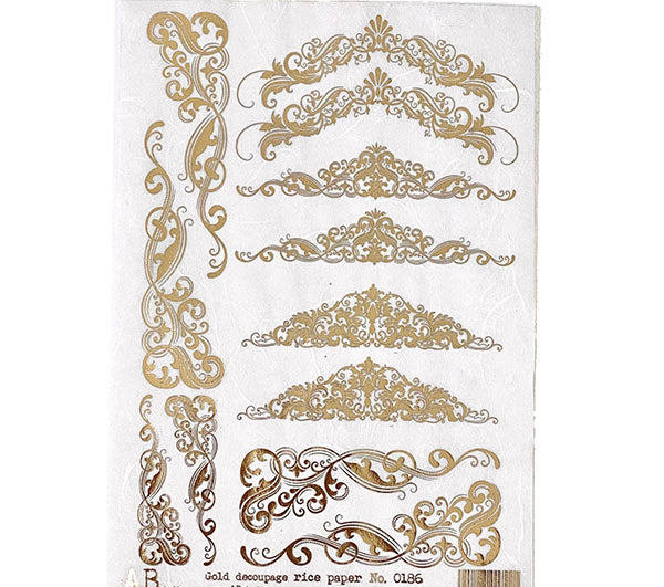 ABstudio Rice Paper Gold - 186 (A4)