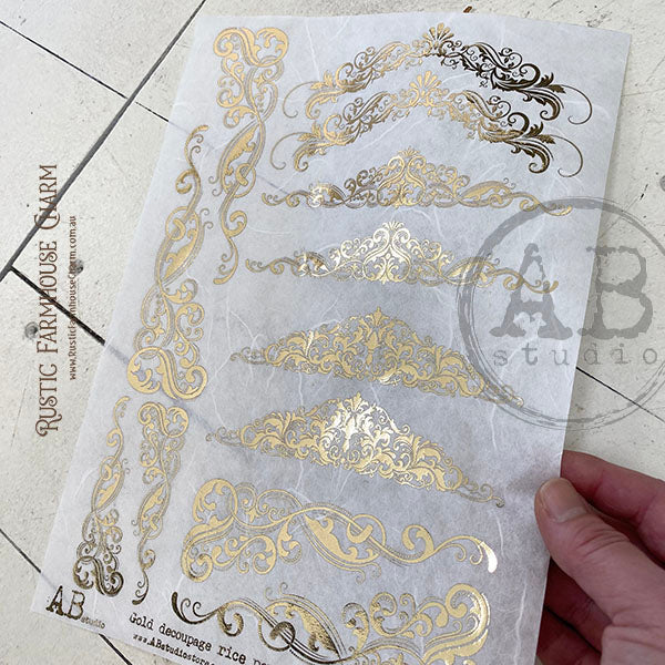 ABstudio Rice Paper Gold - 186 (A4)