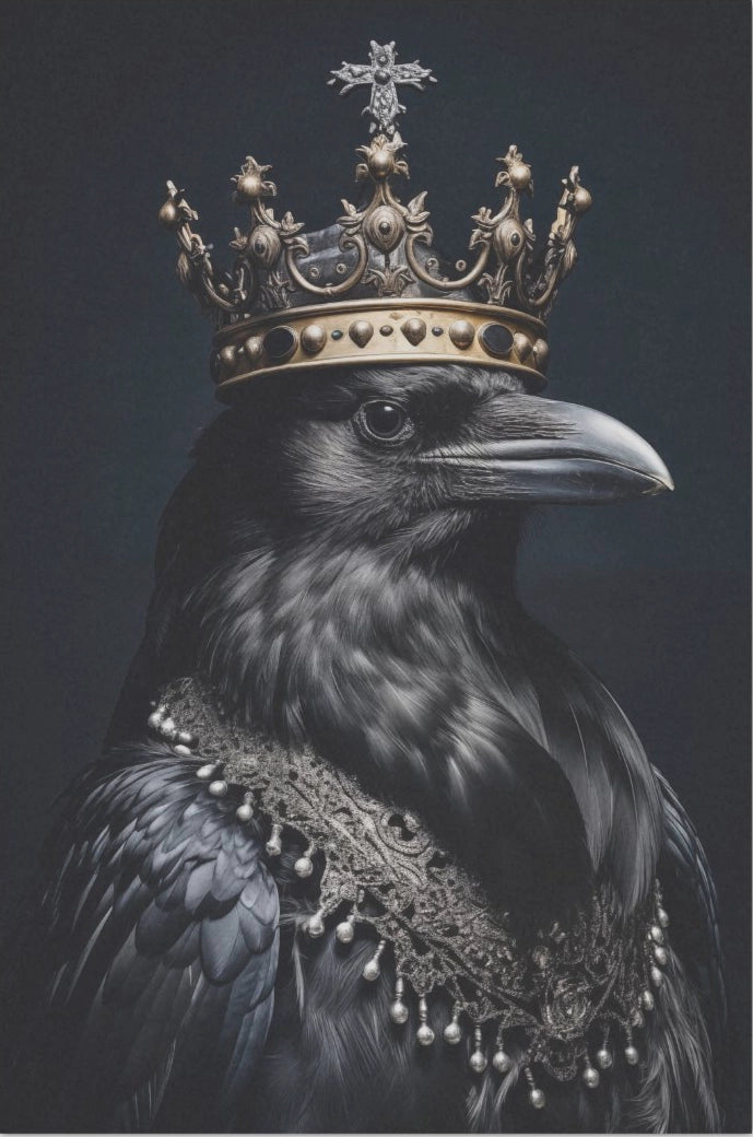 Decoupage Tissue Paper - Gothic Raven King (50.8cm x 76.2cm) - Rustic Farmhouse Charm