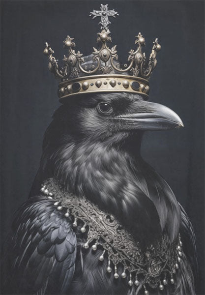 Decoupage Tissue Paper - Gothic Raven King - Rustic Farmhouse Charm