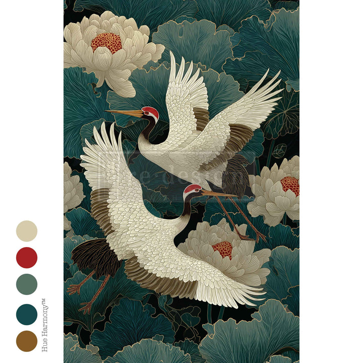 NEW! Redesign Decoupage Tissue Paper - GRACE IN FLIGHT (48.26cm x 76.2cm) - Rustic Farmhouse Charm