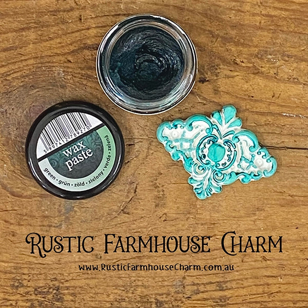 GREEN Wax Paste by Pentart 20ml - Rustic Farmhouse Charm