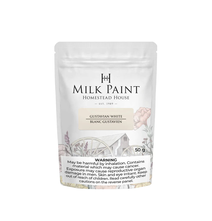 Homestead House Milk Paint - GUSTAVIAN WHITE - Rustic Farmhouse Charm